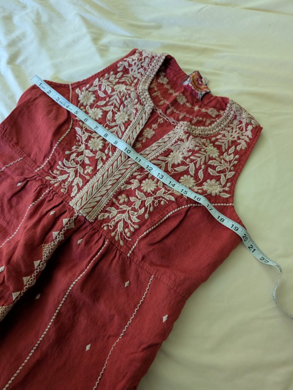 Johnny Was Corral Linen Dress - Picture 4 of 8